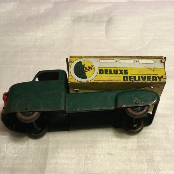 Vintage 1950s Marx Deluxe Delivery toy dump truck - Picture 11 of 15